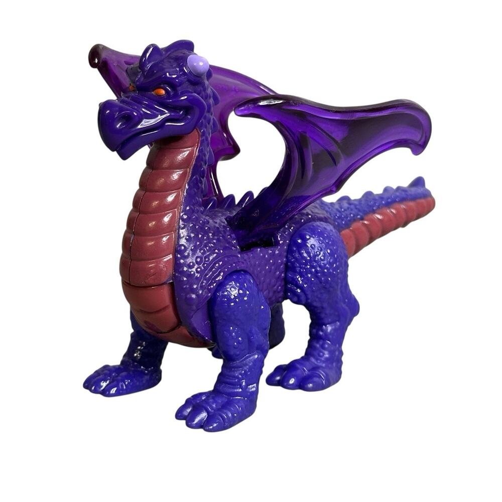 Disney Animal Kingdom Dragon Purple 1998 McDonalds Toy Vintage